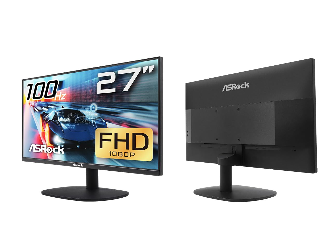 Amazon.co.jp: ASRock 27 inch 100 Hz Light Gaming Monitor for Home